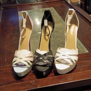 Shoes Shoe Dazzle size 12 one pair light blue pink and light purple  one black